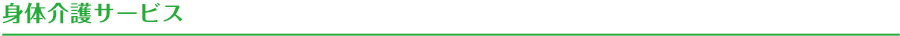 身体介護サービス
